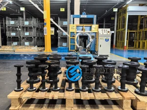 JIS 5K DN15 small-bore marine rubber expansion joint, custom 250mm twin sphere NBR expansion bellow with rubber encapsulated galvanized carbon steel flanges, alternative to Trelleborg.