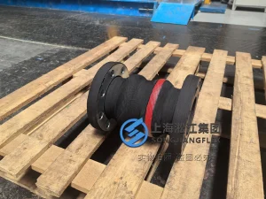 JIS 5K DN80 marine rubber expansion joint, custom 250mm twin sphere rubber bellow with rubber encapsulated galvanized carbon steel flanges, alternative to Trelleborg for shipyard cooling lines.