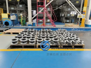 Lightweight rubber flexible joint, PN16 DN65 EPDM expansion joint with aluminum alloy flanges for low vibration semiconductor TCU (Temperature Control Unit) lines