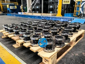DN32 PN16 marine rubber expansion joint, ABS and CCS certified rubber below with SS316 flanges, 95mm flexible below for ship pump suction and discharge.