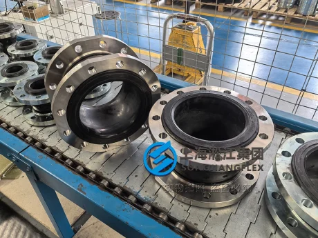 Product photo of an ABS certified marine rubber compensator engineered to meet American Bureau of Shipping standards for maritime vessels